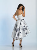 Dave & Johnny  lace short prom homecoming cocktail dress