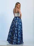 Prom lace satin mermaid trumpet long dress