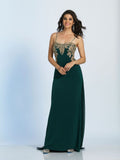 Prom lace satin mermaid trumpet long dress