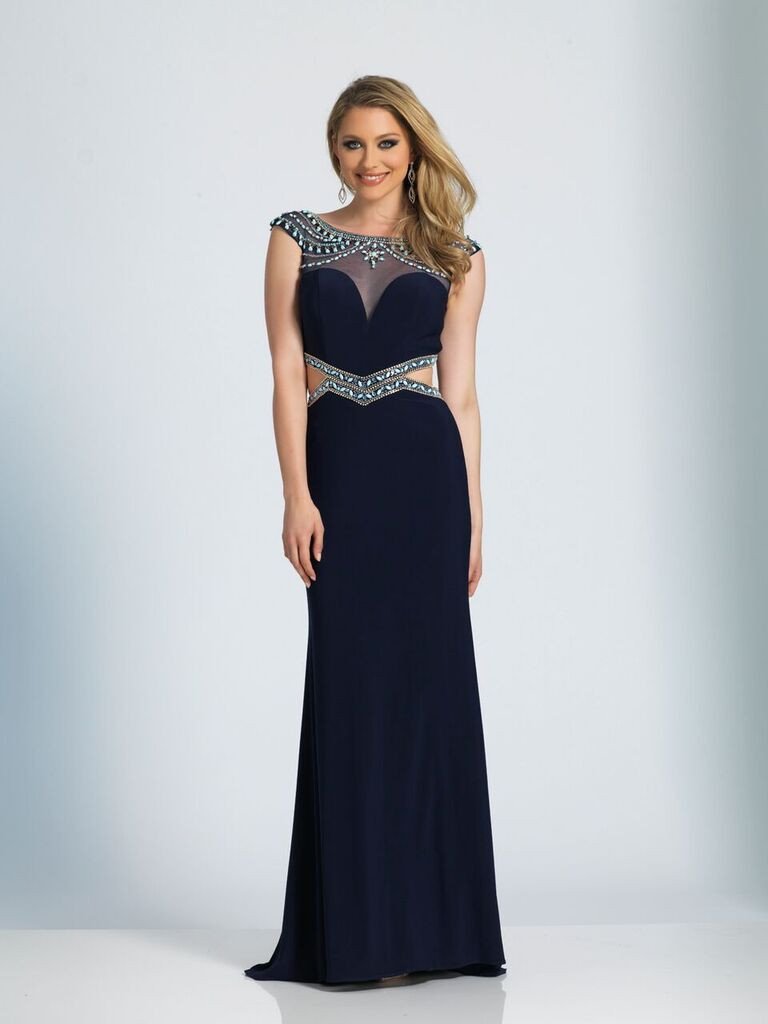 Prom lace satin mermaid trumpet long dress