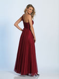 Prom lace satin mermaid trumpet long dress