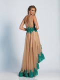 Prom lace HIGH LOW long dress