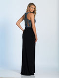Prom lace satin mermaid trumpet long dress