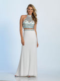 Prom lace satin mermaid trumpet long dress