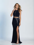 Prom lace satin mermaid trumpet long dress