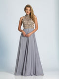 Prom lace satin mermaid trumpet long dress