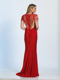 Prom lace satin mermaid trumpet long dress