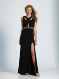 Prom lace satin mermaid trumpet long dress