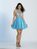 Dave & Johnny  lace short prom homecoming cocktail dress