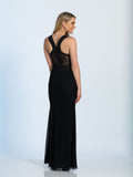 Prom lace satin mermaid trumpet long dress