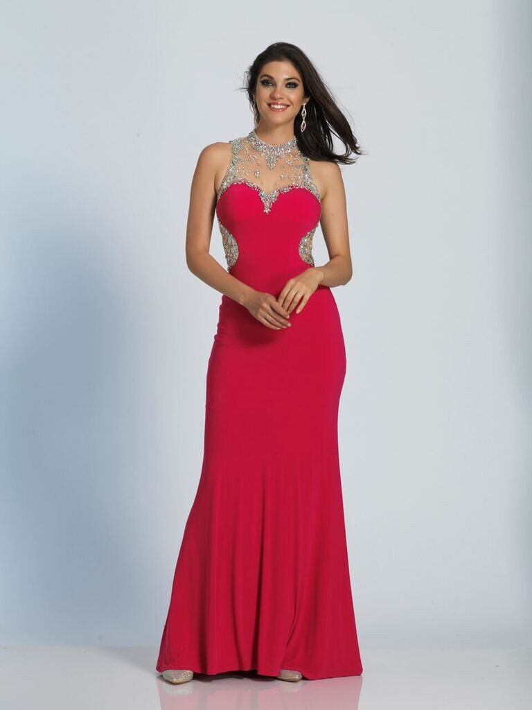 Prom lace satin mermaid trumpet long dress