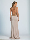 Prom lace satin mermaid trumpet long dress