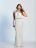 Prom lace satin mermaid trumpet long dress