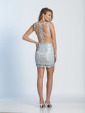 Dave & Johnny  lace short prom homecoming cocktail dress