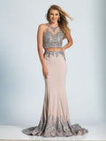 Prom lace mermaid trumpet long dress