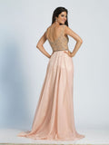 Prom lace satin mermaid trumpet long dress