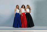 Prom lace satin mermaid trumpet long dress