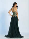 Prom lace satin mermaid trumpet long dress