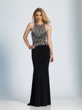 Prom lace satin mermaid trumpet long dress
