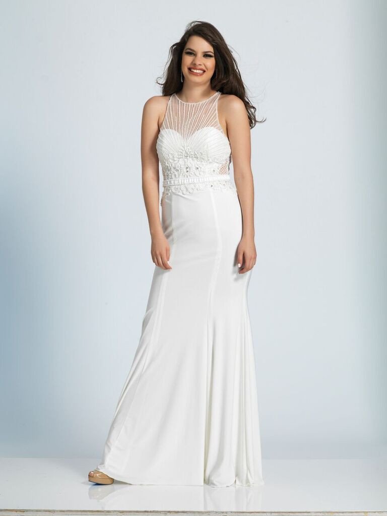 Prom lace satin mermaid trumpet long dress
