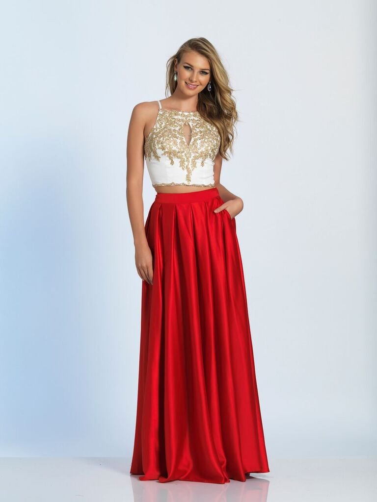 Prom lace satin mermaid trumpet long dress