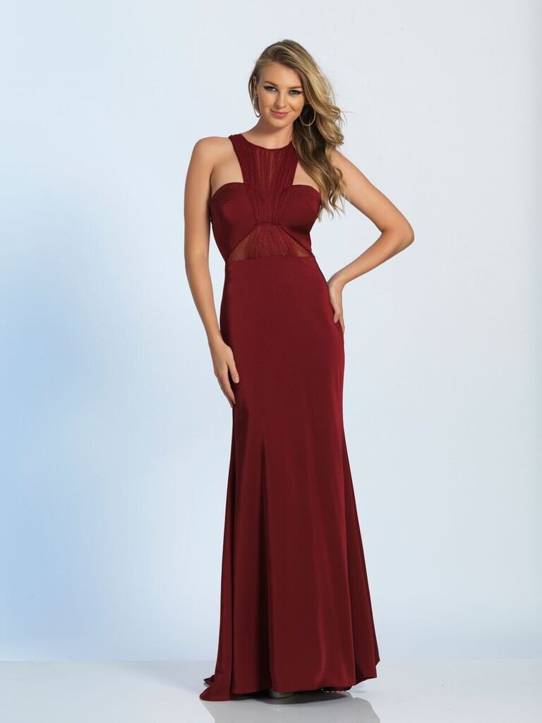 Prom lace satin mermaid trumpet long dress