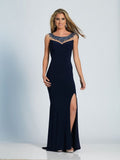 Prom lace satin mermaid trumpet long dress