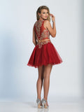 Dave & Johnny  lace short prom homecoming cocktail dress