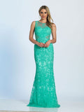 Prom lace mermaid trumpet long dress