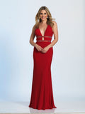 Prom lace satin mermaid trumpet long dress