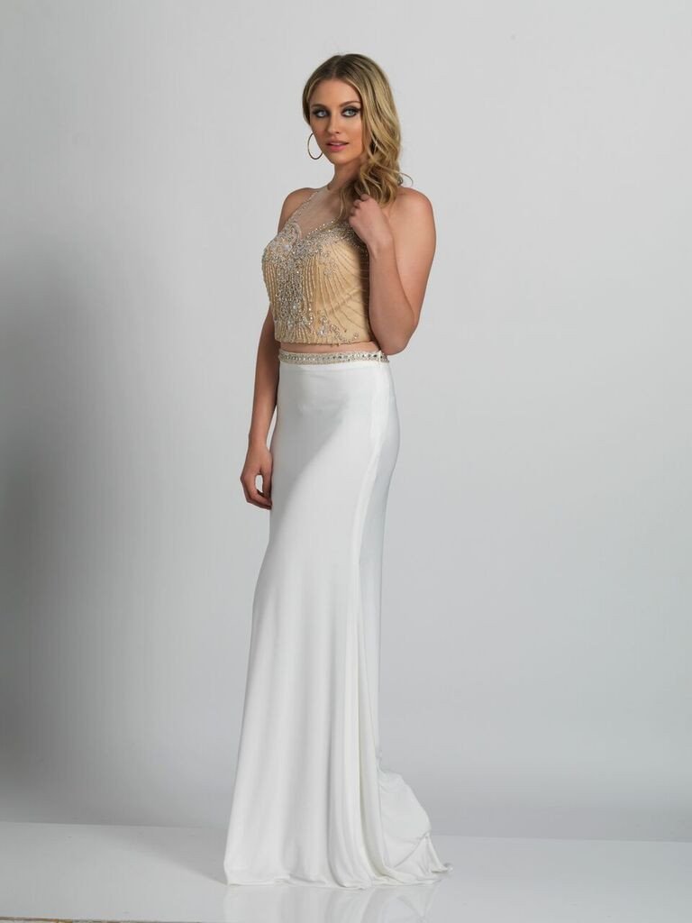 Prom lace satin mermaid trumpet long dress