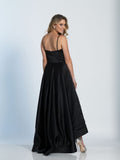 Prom lace satin mermaid trumpet long dress