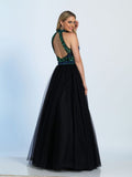 Prom lace satin mermaid trumpet long dress