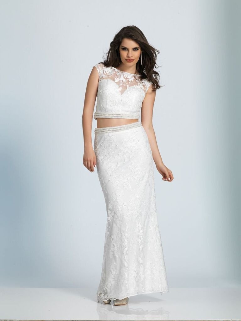 Prom lace satin mermaid trumpet long dress