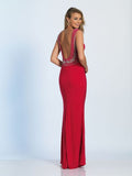 Prom lace satin mermaid trumpet long dress