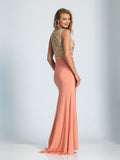 Prom lace satin mermaid trumpet long dress