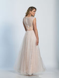 Prom lace satin mermaid trumpet long dress