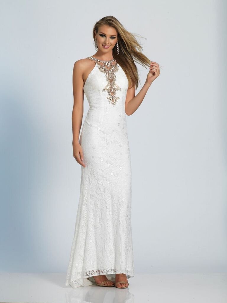 Wedding lace satin mermaid trumpet long dress