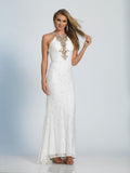 Prom lace satin mermaid trumpet long dress