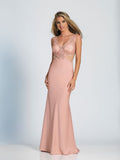 Prom lace satin mermaid trumpet long dress
