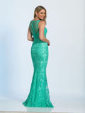 Prom lace mermaid trumpet long dress