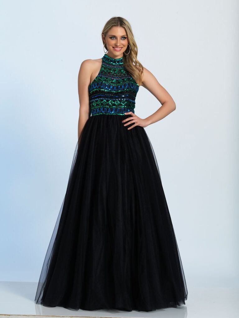 Prom lace satin mermaid trumpet long dress
