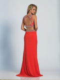 Prom lace satin mermaid trumpet long dress