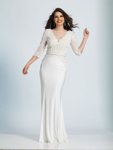 Wedding lace satin mermaid trumpet long dress