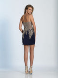 Dave & Johnny  lace short prom homecoming cocktail dress