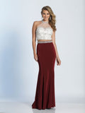 Prom lace satin mermaid trumpet long dress