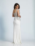 Prom lace satin mermaid trumpet long dress