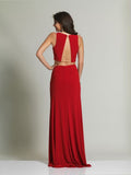 Prom lace satin mermaid trumpet long dress