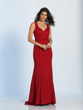 Prom lace satin mermaid trumpet long dress