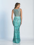 Prom lace satin mermaid trumpet long dress